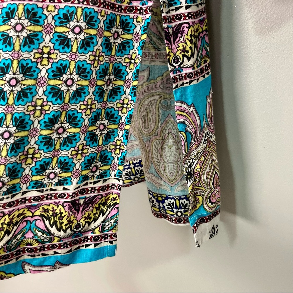 Chico’s Patchwork Linen Duster Cardigan Women’s S… - image 8